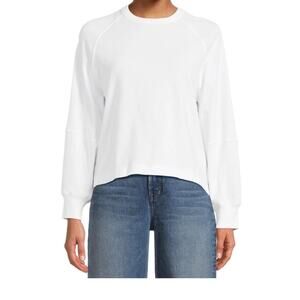 Madewell NWT Women’s White Relaxed Long-Sleeve Raglan Tee XS